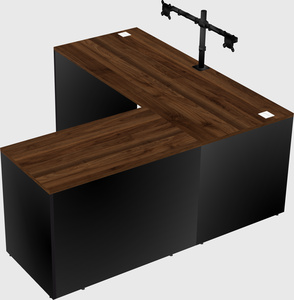 L-shaped office desk