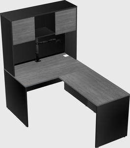 L-shaped office desk