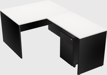 L-shaped office desk