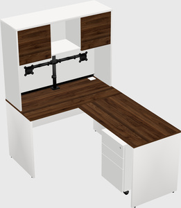 L-shaped office desk