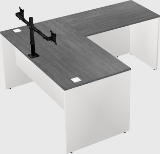 L-shaped office desk