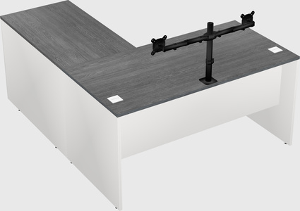 L-shaped office desk