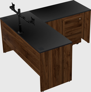 L-shaped office desk
