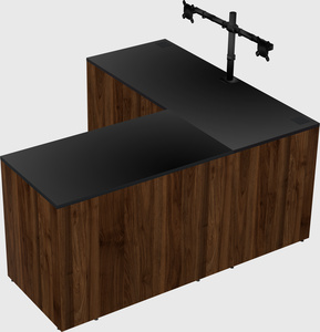 L-shaped office desk
