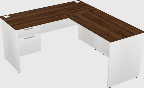 L-shaped office desk