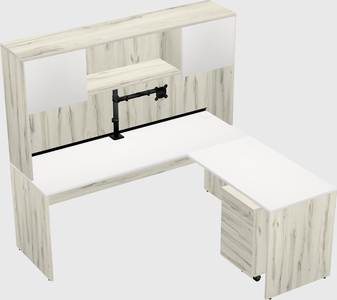 L-shaped office desk