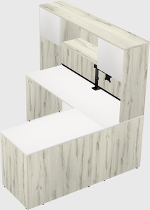 L-shaped office desk