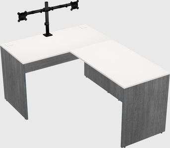 L-shaped office desk