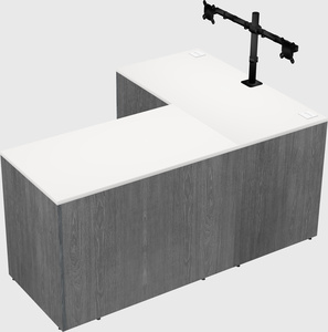 L-shaped office desk