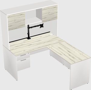 L-shaped office desk