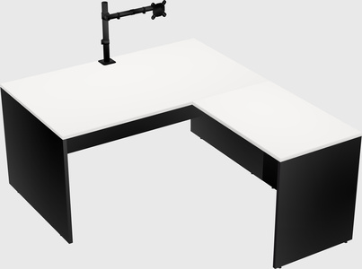 L-shaped office desk
