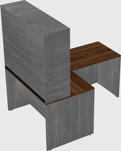 L-shaped office desk