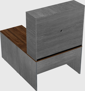 L-shaped office desk