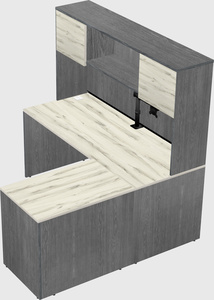L-shaped office desk