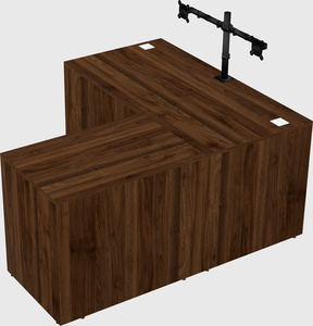L-shaped office desk