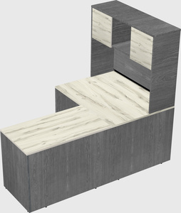 L-shaped office desk