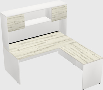 L-shaped office desk