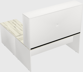 L-shaped office desk