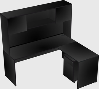 L-shaped office desk