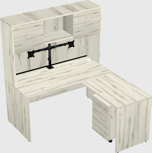 L-shaped office desk