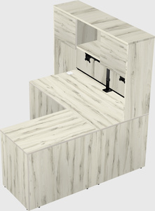 L-shaped office desk