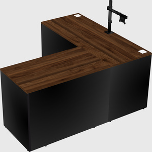 L-shaped office desk