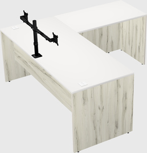 L-shaped office desk