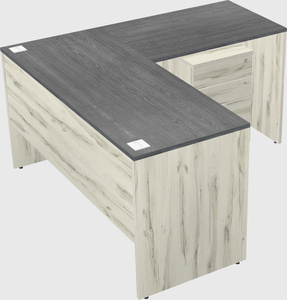 L-shaped office desk