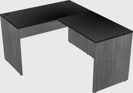 L-shaped office desk