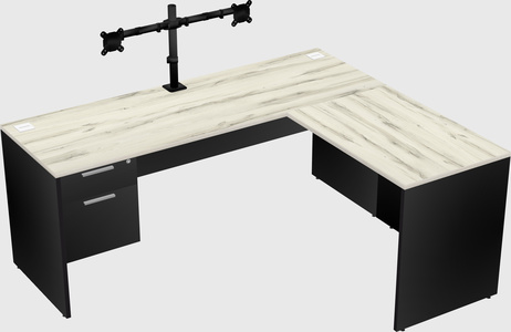 L-shaped office desk