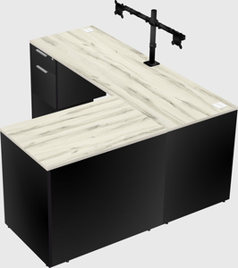 L-shaped office desk