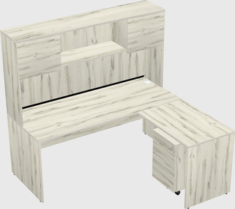 L-shaped office desk