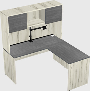 L-shaped office desk