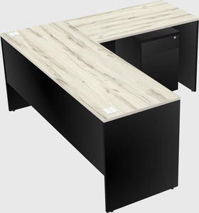 L-shaped office desk