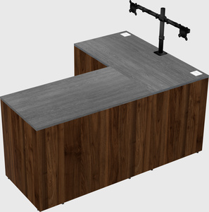 L-shaped office desk
