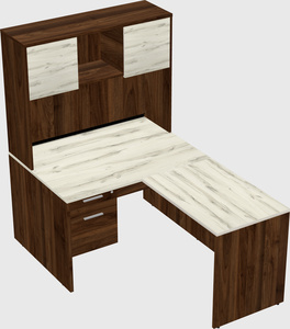 L-shaped office desk