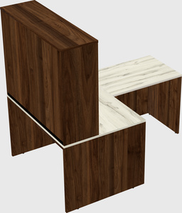 L-shaped office desk