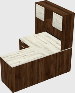 L-shaped office desk