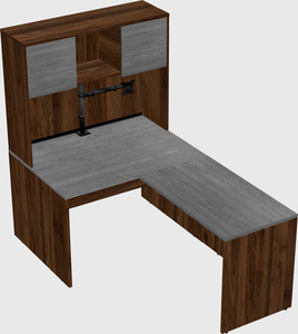 L-shaped office desk