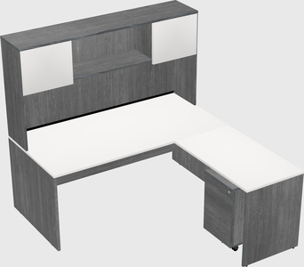 L-shaped office desk
