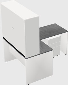L-shaped office desk