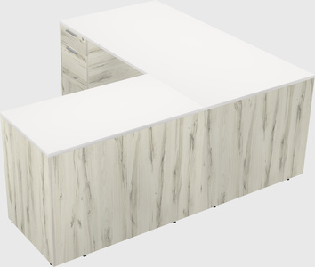 L-shaped office desk