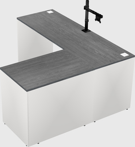 L-shaped office desk