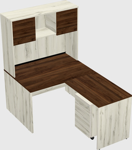 L-shaped office desk