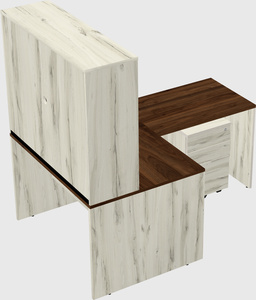 L-shaped office desk