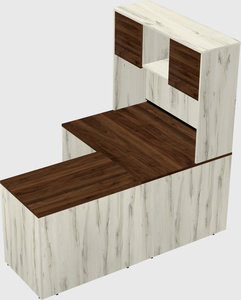 L-shaped office desk