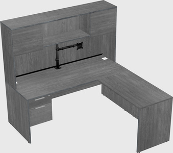 L-shaped office desk