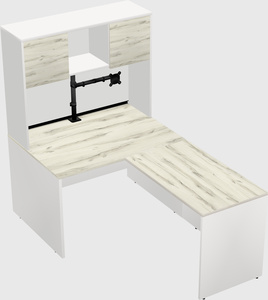 L-shaped office desk