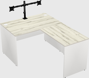 L-shaped office desk