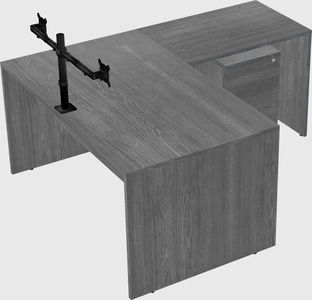 L-shaped office desk